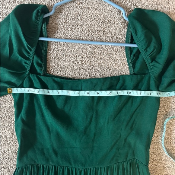 Reformation Mica Puff Sleeved Tiered Midi Dress - Picture 9 of 10